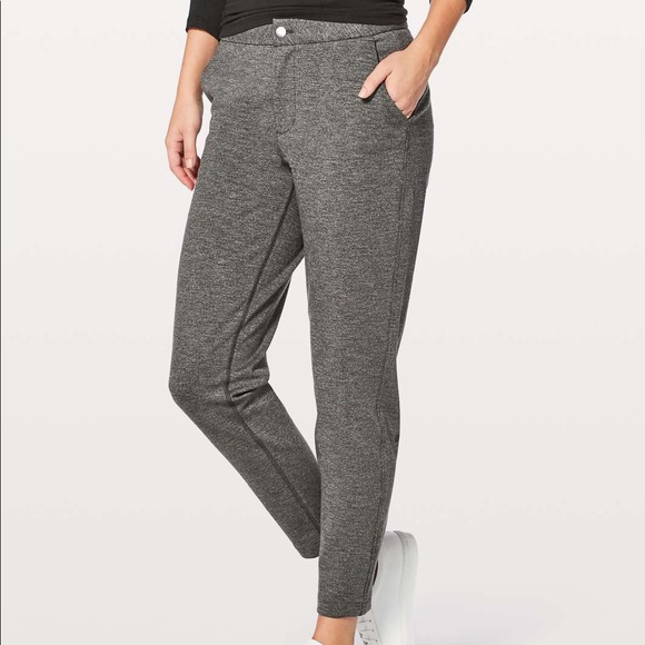 Lululemon City Trek Trouser Black Heather LIKE NEW